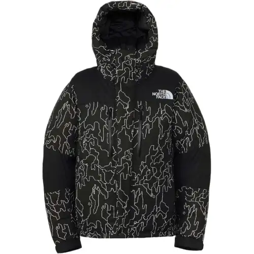 THE NORTH FACE FW24 Baltrolite KB Black Tree Bark Down Jacket Unisex Black