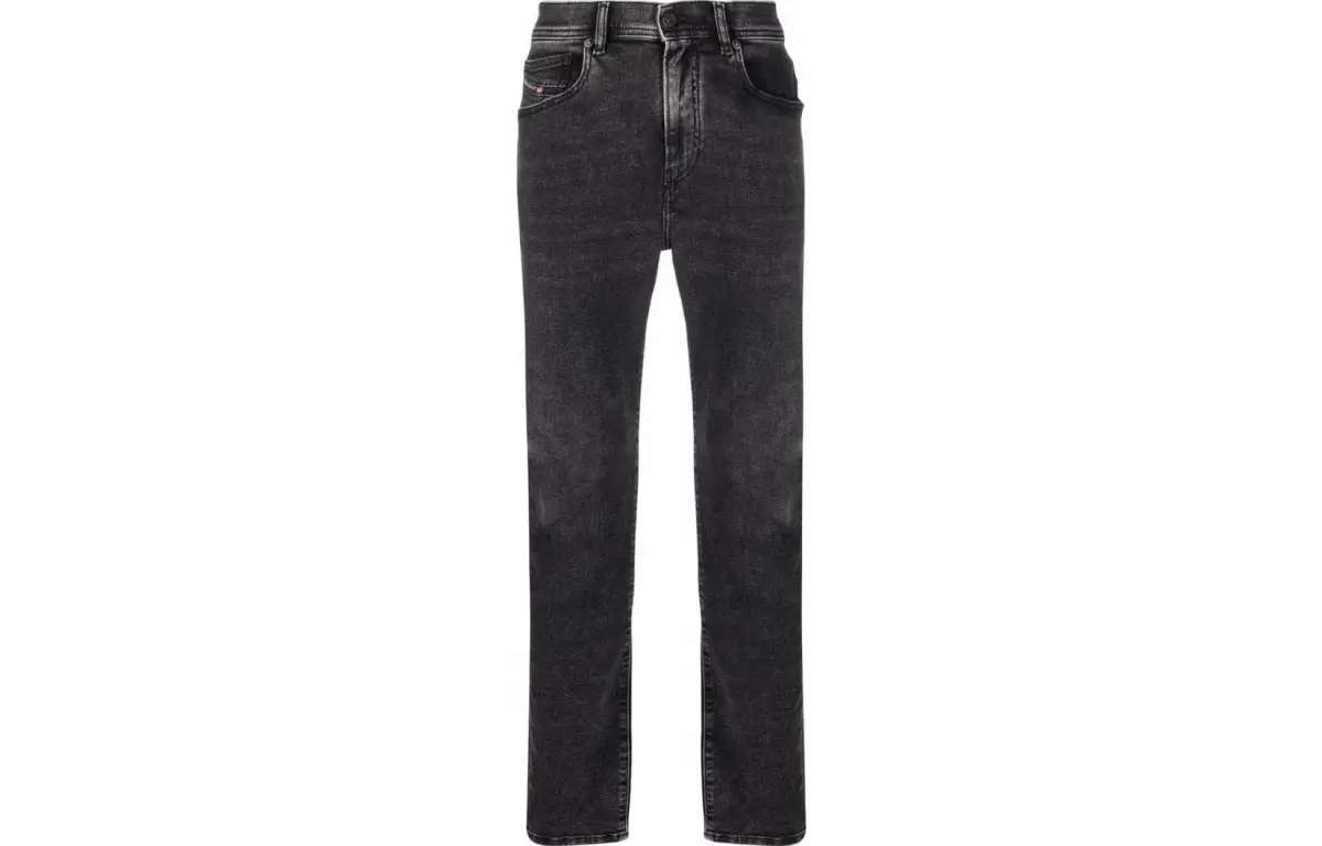 DIESEL Jeans Men's Black Moderate Slim Fit Pants