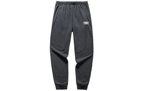 Anta Comprehensive Training Collection Sports Lifestyle Collection Knitted Sweatpants Men's Gray