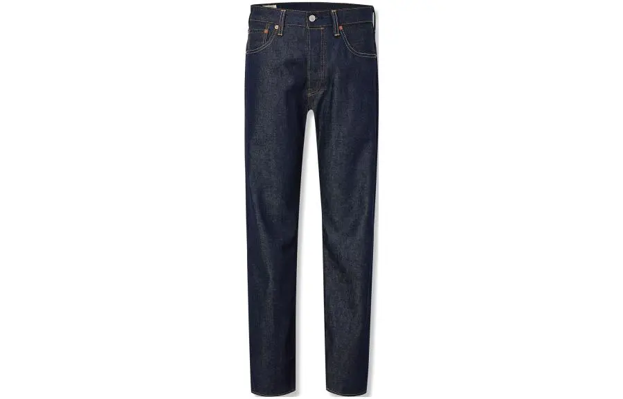 Levis 501 Logo Patch Straight Leg Jeans