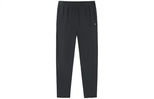 ANTA Life Collection Knitted Sweatpants Men's Black Thin Straight Fit Pants