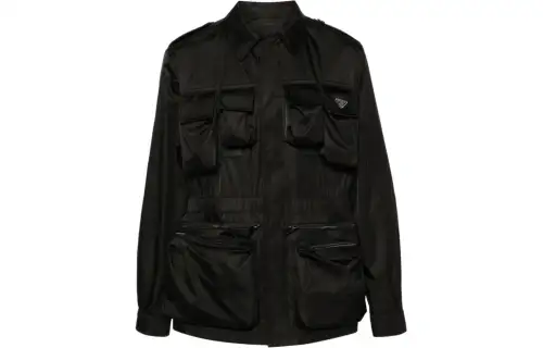 PRADA Long-Sleeved Pocket-Detailed Jacket