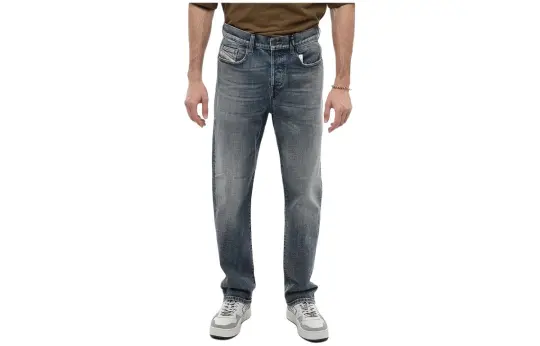 DIESEL Jeans Men's Blue Moderate Straight Fit Pants
