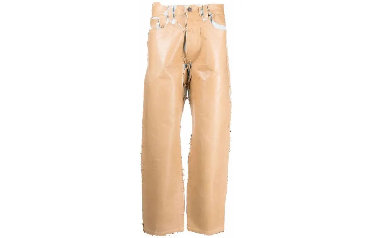 DIESEL Jeans Men's Khaki Moderate Straight Fit Pants