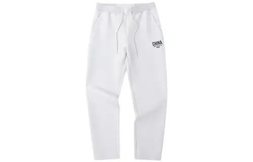 Anta Straight Fit Pants Moderate Sweatpants All Men's Shade 1 Gray