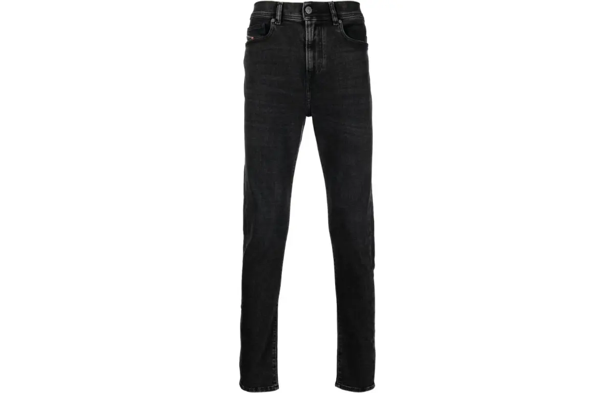 DIESEL Jeans Men's Black Moderate Straight Fit Pants