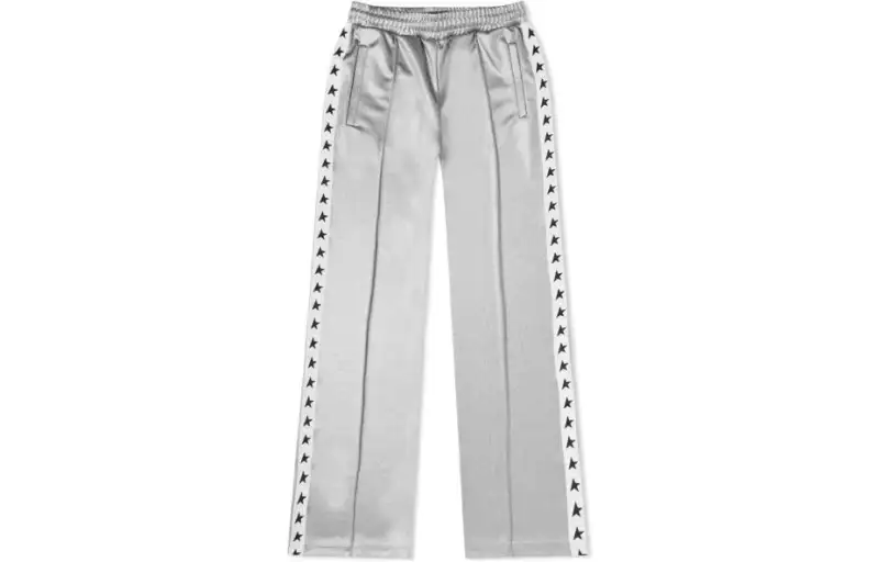 Golden Goose logo-tape straight-leg trousers