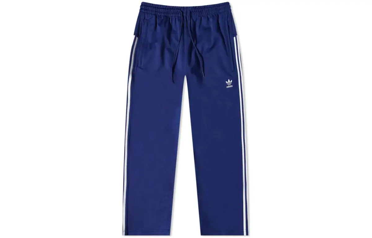 Adidas Originals Knitted Sweatpants Men's Blue Moderate Cuffed Pants