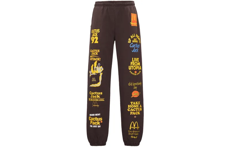 Travis Scott X McDonald's Sticker Bomb Sweatpants