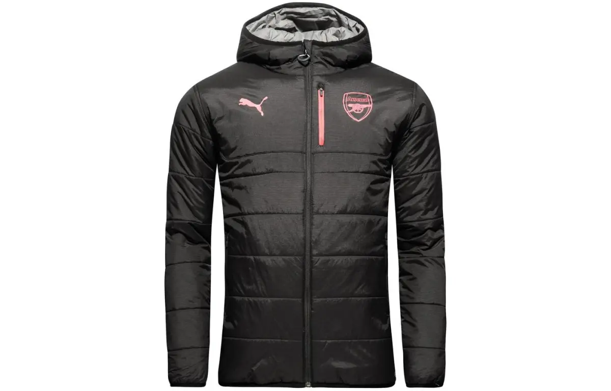 PUMA Puffer Jackets Men's Black Hooded (Non-detachable) Moderate Straight Fit