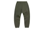 Li Ning CF Tracing Collection, Cuffed Fleece Lined Loose Fit Casual Pants Winter Men's Olive Green