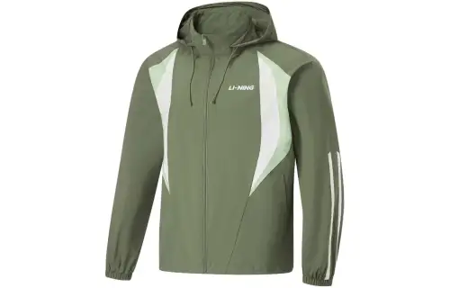 Li Ning Sports Life Collection Trench Coat Unisex Mugwort Green
