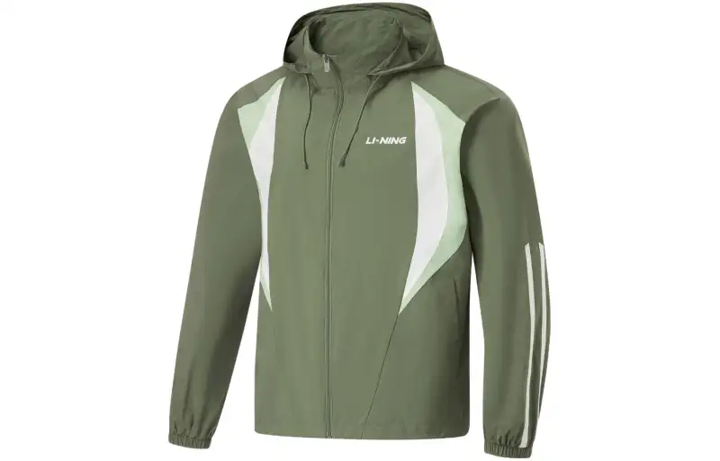 Li Ning Sports Life Collection Trench Coat Unisex Mugwort Green