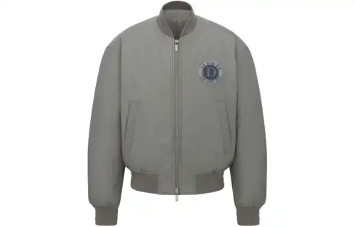 DIOR Logo Embroidered Bomber Jacket