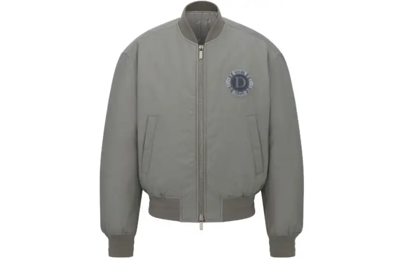 DIOR Logo Embroidered Bomber Jacket