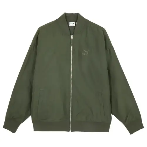 PUMA BZ CC Woven Padded Puffer Jacket Unisex Army Green