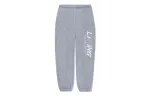 Li Ning Sports Fashion Collection Logo Print Thickened And Fleece Lined Elastic Cuff Knitted Sweatpants Men's