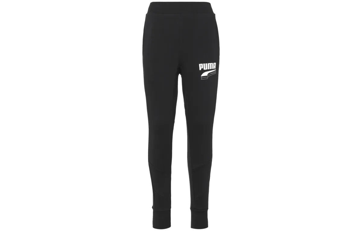 PUMA Knitted Sweatpants Men's Black Moderate Sweatpants