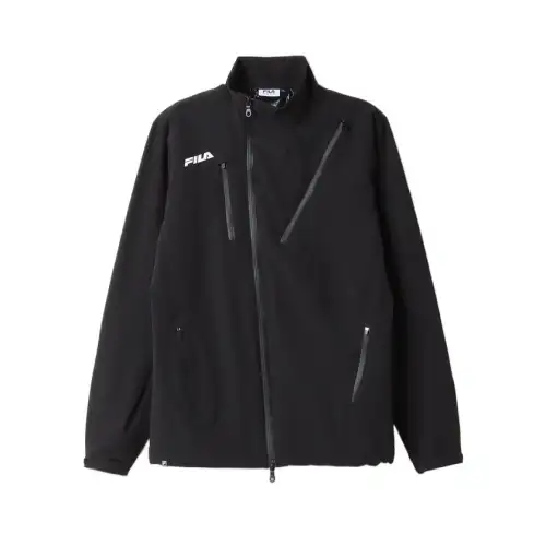 FILA Jackets Men's Black Stand Collar Moderate Other