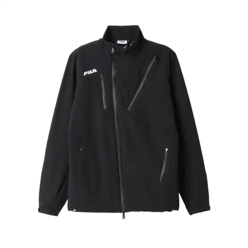 FILA Jackets Men's Black Stand Collar Moderate Other