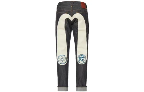 EVISU Jeans Men's Denim Blue Moderate Straight Fit Pants