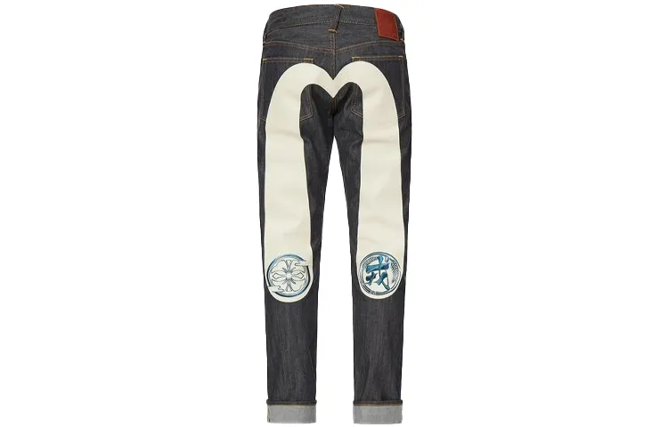 EVISU Jeans Men's Denim Blue Moderate Straight Fit Pants