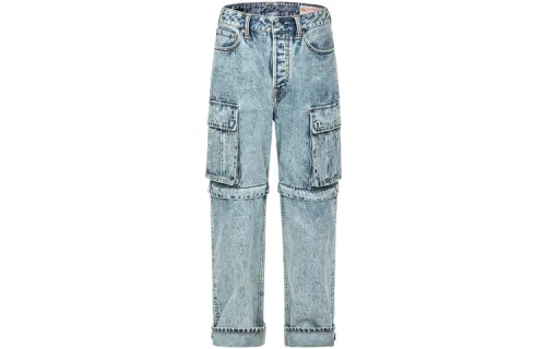 EVISU Jeans Men's Denim Blue Moderate Wide Leg Pants