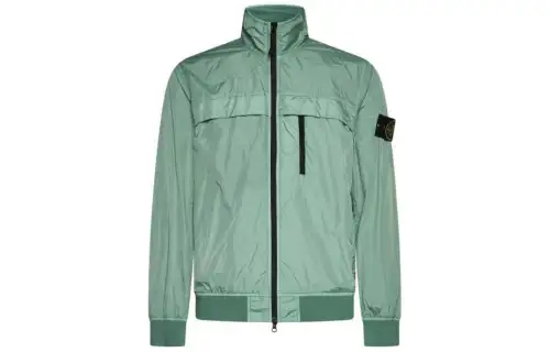 STONE ISLAND High-Neck Zipped Jacket