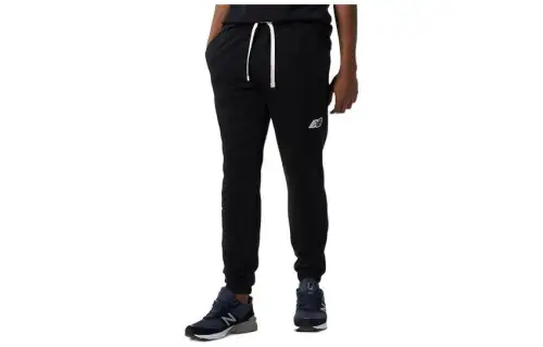 New Balance Knitted Sweatpants Men's Black Moderate Cuffed Pants