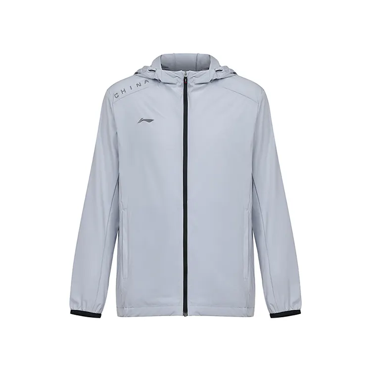 Li Ning Trench Coat Men's Dove Gray
