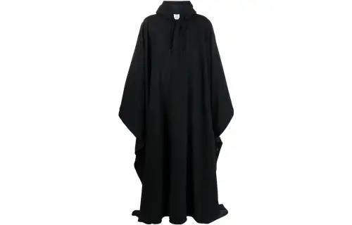 Vetements Cloaks Men's Black Moderate