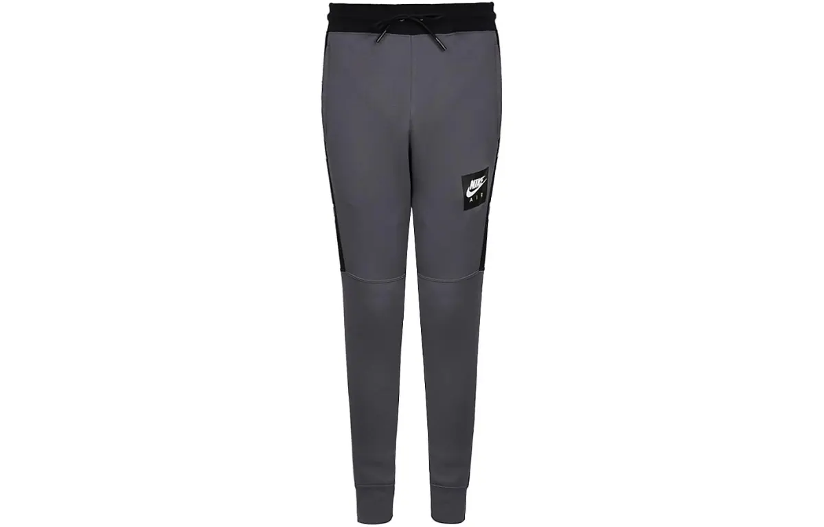 Nike Knitted Sweatpants Men's Gray Moderate Cuffed Pants