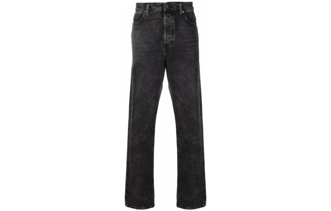 DIESEL Jeans Men's Black Moderate Straight Fit Pants