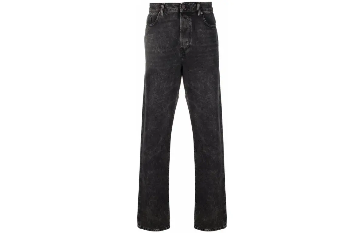 DIESEL Jeans Men's Black Moderate Straight Fit Pants