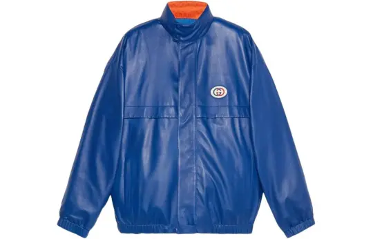 GUCCI Reversible Interlocking G Leather Jacket