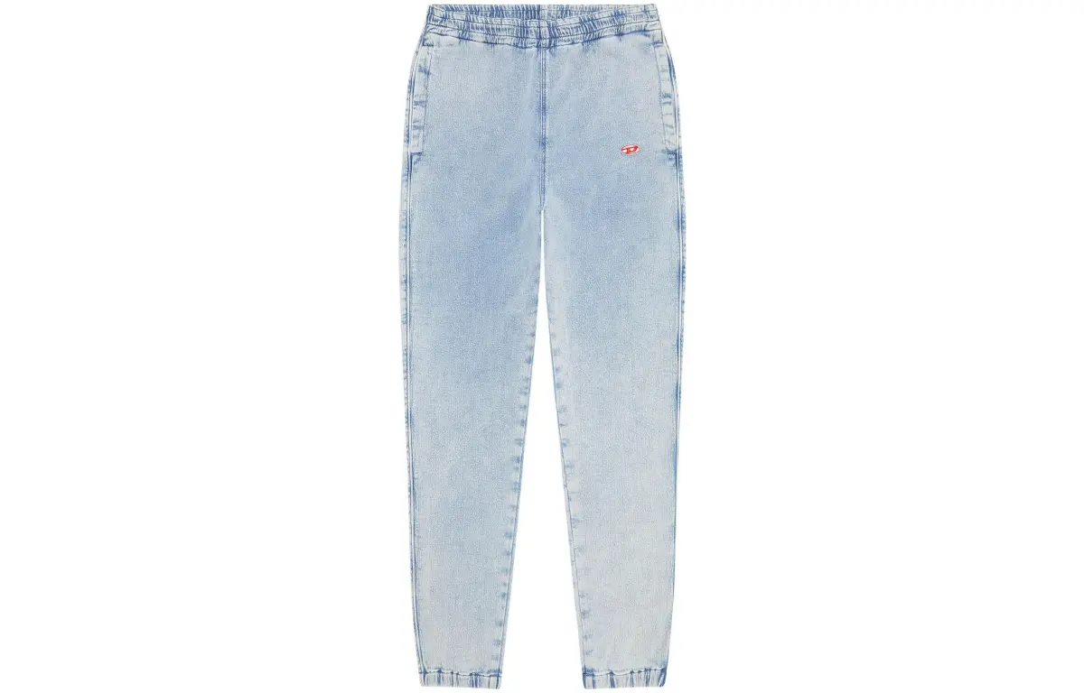 DIESEL Jeans Men's Light Blue Moderate Tapered Pants