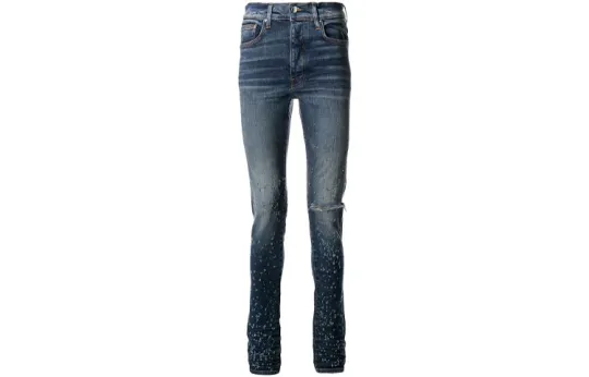 AMIRI Jeans Men's Blue Moderate Slim Fit Pants