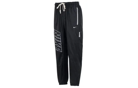 Nike Knitted Sweatpants Men's Black Moderate Cuffed Pants