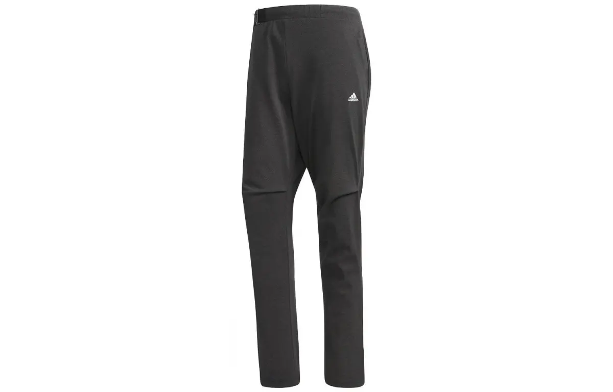 Adidas Knitted Sweatpants Men's Dark Gray Moderate Tapered Pants