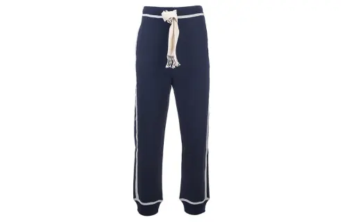 LOEWE Knitted Sweatpants Men's Dark Blue Moderate Skinny Pants