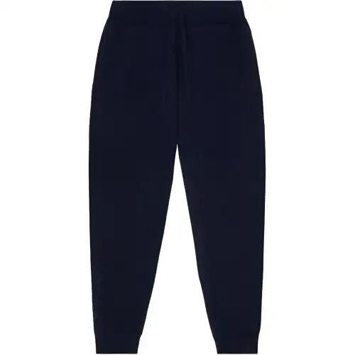 Burberry logo-embroidered cashmere track pants