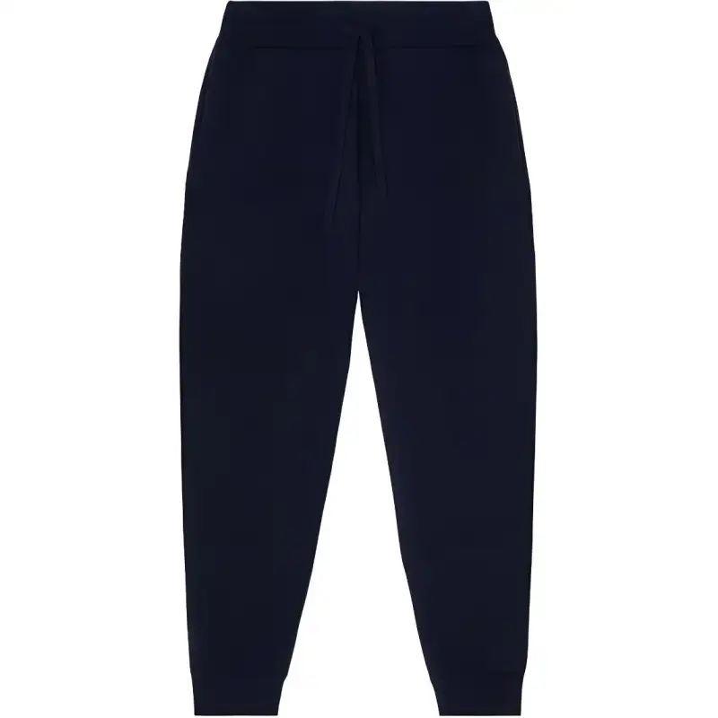 Burberry logo-embroidered cashmere track pants