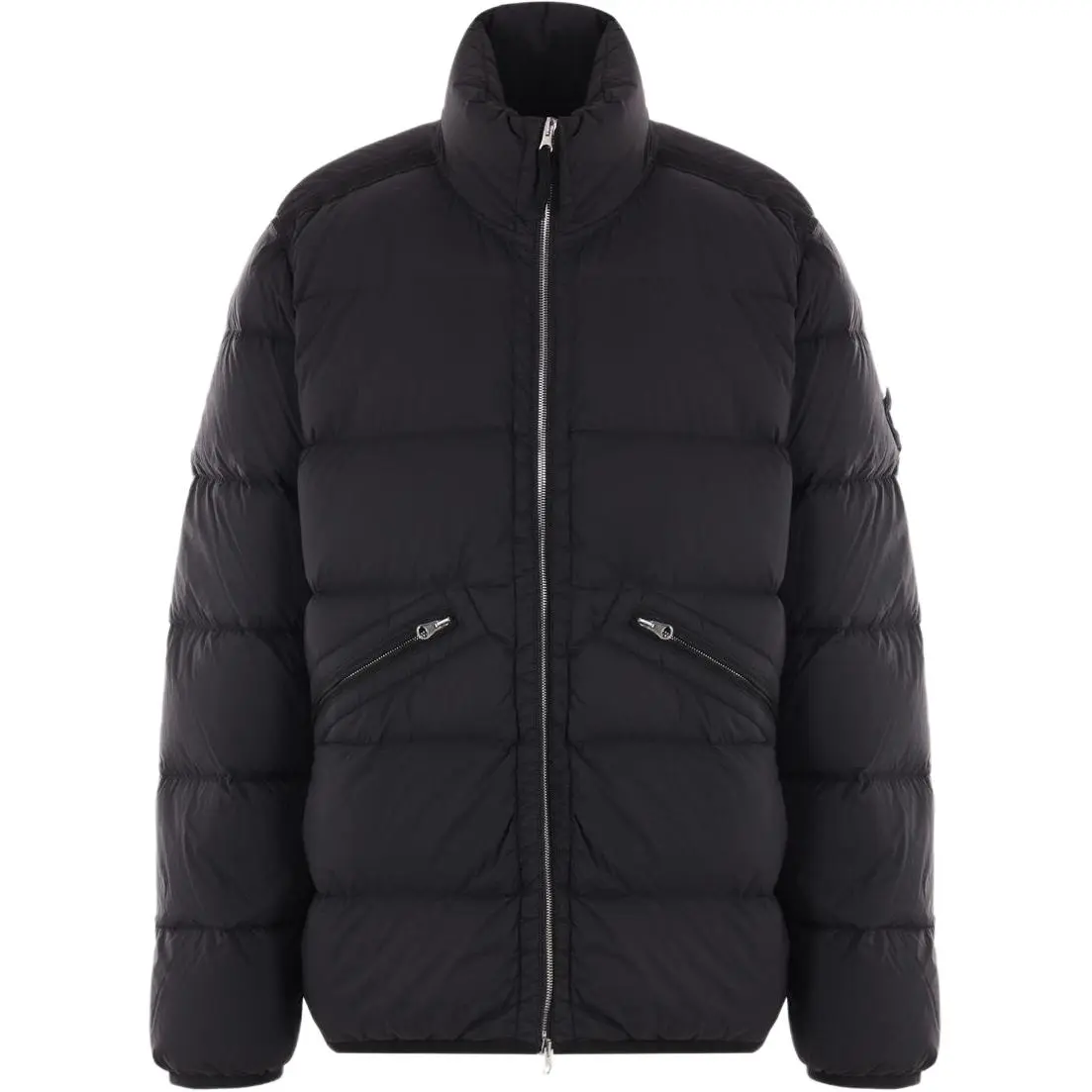 STONE ISLAND Funnel Neck Zip Up Jacket