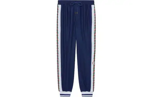 GUCCI SS22 Knitted Sweatpants Men's Blue