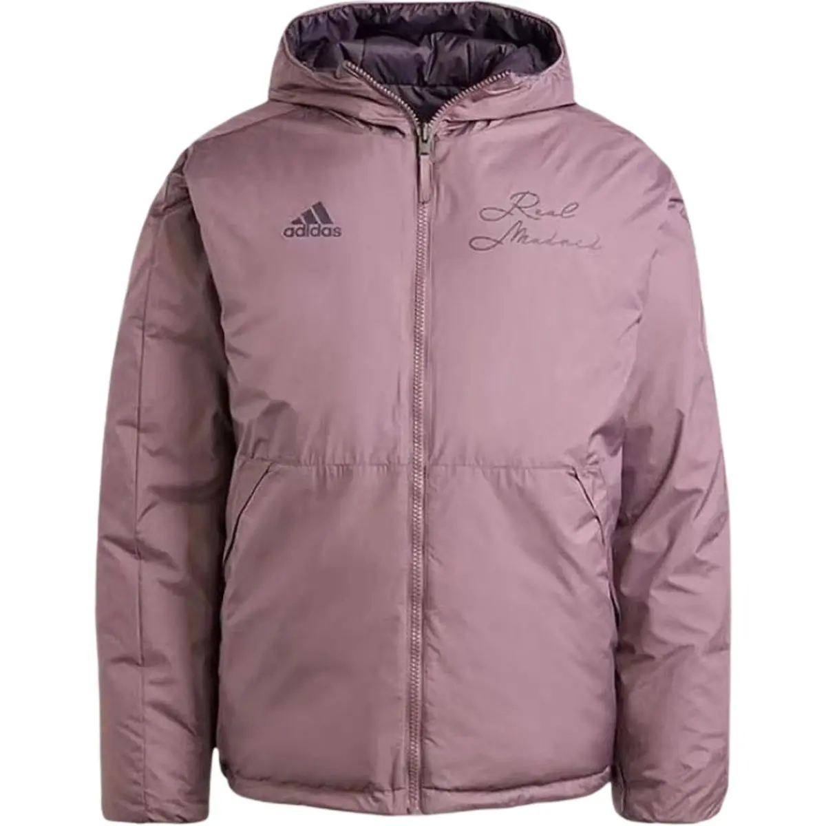 Adidas Real Madrid Real Madrid DOWN JACKET Puffer Jacket Men's Dark Gray Brown