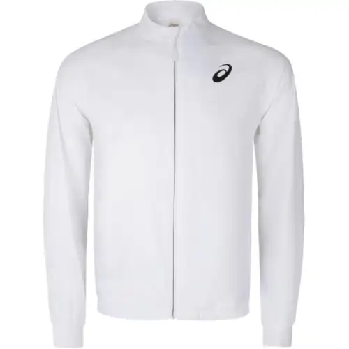 ASICS Jackets Men's White Stand Collar Moderate Other