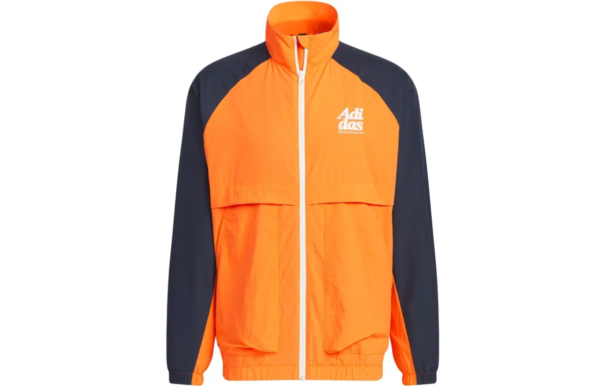 Adidas Small Logo Jacket Jackets & Coats Men's Half Impact Orange