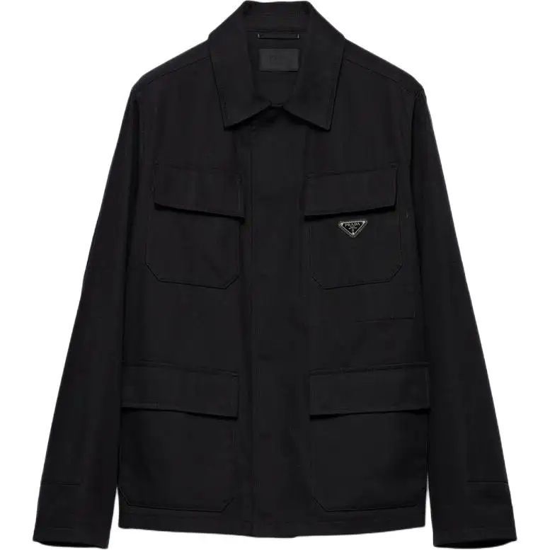 PRADA Triangle Logo Straight Hem Jacket