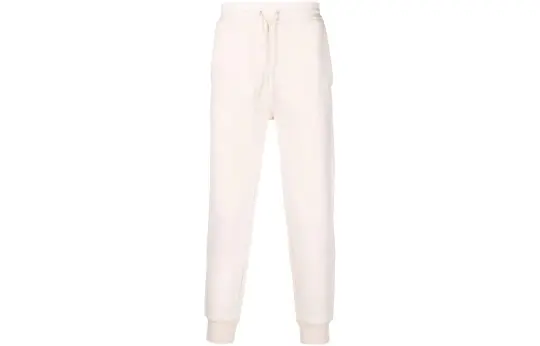 Y 3 Knitted Sweatpants Men's Ecru Moderate Cuffed Pants
