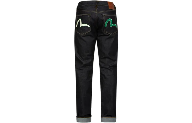 EVISU Slim-leg Logo-patches Jeans